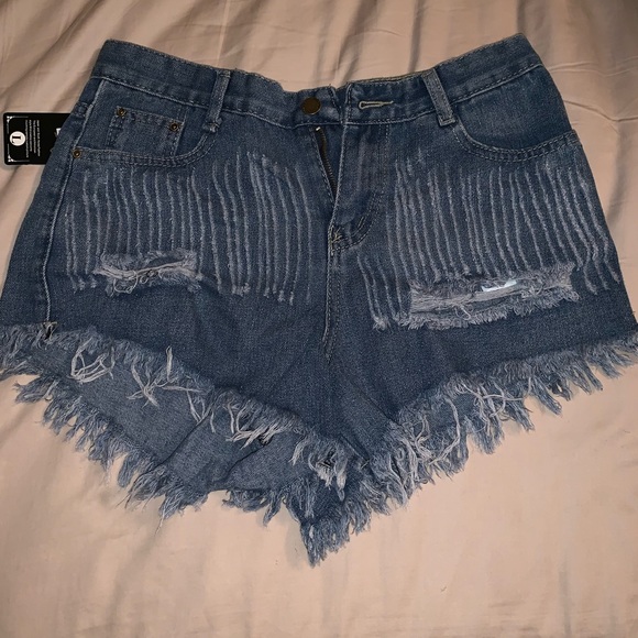 High waisted denim shorts - Picture 5 of 6